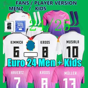 2024 2025 Player Fans Soccer Jerseys Kroos Wirtz Kimmich Fullkrug Muller Ganbry Havertz Musiala Sane Undav Tah 24 25 National Allemagne Football Hommes Enfants Chemise 999