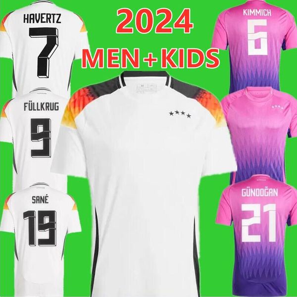 2024 2025 Fans de jugadores Jerseys de fútbol Kroos Wirtz Kimmich Fullkrug Muller Ganbry Havertz Musiala Sane UndAv TAH 24 25 National Germanys Football Men Kids Shirt