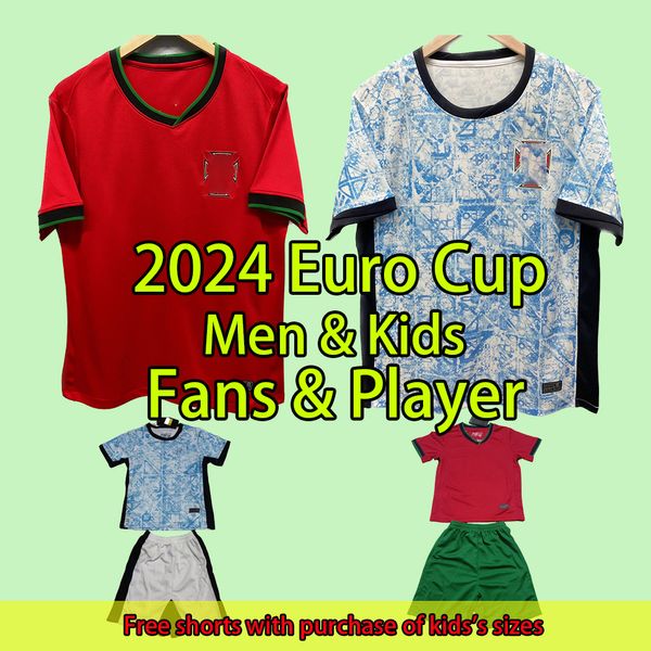 2024 2025 Maillots de football Portugal Maillots de football RONALDO B.FERNANDES BRUNO FERNANDES JOAO FELIX PORTUGIESER Hommes Enfants Maillot de football Ensemble Fans Joueur Maillot de football