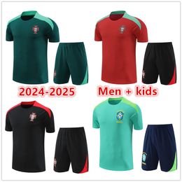 2024 2025 PortugalS Chándal de fútbol Jerseys Camiseta de traje de entrenamiento 24 25 Portugals Hombres Niños Chándal de fútbol Chandal Futbol Survetement Foot