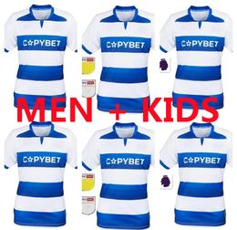 2024 2025 Queens Park Rangers Mens Soccer Jerseys 24 25 Willock Amos Roberts Dykes Johansen Home Shirts Football Shirts Short Manneve Uniforms Home Away QPR