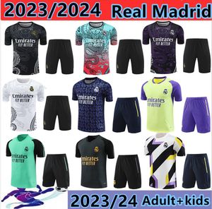 2024 2025 Real Madrid Kids Men Men Suit Training Training Dragon Madrid Vini Jr Bellingham 23 24 Madrid Football Camavinga Sportswear Chandal Futbol survivant