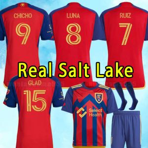 2024 2025 Royal Club Team MLS Salt Lake Ruiz voetbaltruien Meram Cordova MacMath Brody Chang Caldwell Schmitt 7 Wood Football Shirt Kits Color Red Sport -uniform