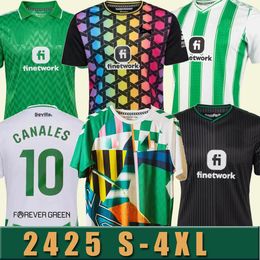 2024 2025 S-4XL Real Betis isco voetbal jerseys 23 24 Joaquin Fekir B.iglesias Canales Willian J Shirt William Camarasa Juanmi Victor Ruiz voetbaluniform Special