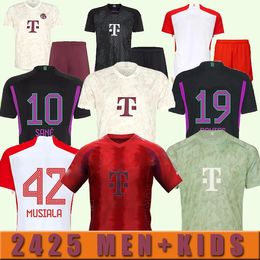 2024 2025 S-4XL voetbalshirt Kane 2023 2024 Voetbalshirt Sane Goretzka Gnabry Camisa de Futebol Men Kids Kits Kimmich-fans speler Bayern Münch