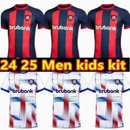 2024 2025 San Lorenzo Soccer Jersey Adam Bareiro Cristian Tarragona Ezequiel Cerutti Agustin Giay Carlos Sanchez Elian Irala Home Away Fans Versions Men Kid Kit Kit