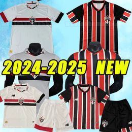 2024 2025 Jerseys de football Sao Paulo Luciano Miranda Rafinha J.Calleri Eder Luciano Alisson Nikao Gabriel G.Sara Fans de football Home Away Men Kids