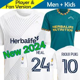 2024 2025 Soccer Jersey Kid Kit Man Los Angeles 24 25 Football Shirt Home White Angeleno Away Green Brugman Riqui Puig Joveljic Neal