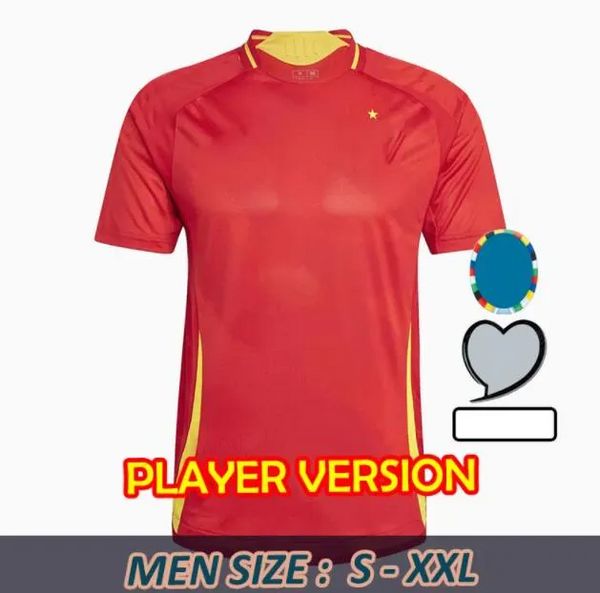 2024 2025 Soccer Jersey Morata Ferran Asensio 2024 Euro Cup Spanish Team Football Shirt 2025 Men Kids Kit Retour à la maison Camisetas Espana Rodri Olmo Ansu Fati 6760