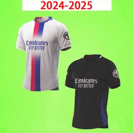 2024 2025 Soccer Jerseys Ol Faivre Lyon Cherki Toko Ekambi Home weg uniform 24 25 Aouar voetbal shirts