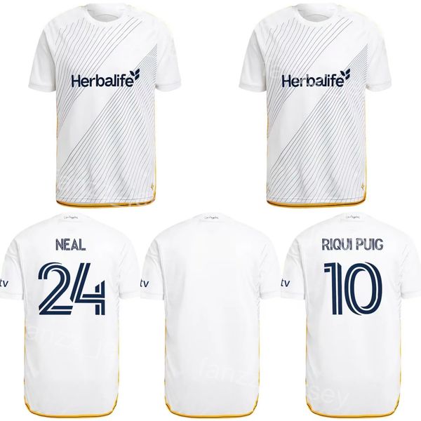 2024 2025 Soccer LA Los Angeles Galaxy Jerseys 9 JOVELJIC 20 CERRILLO 8 DELGADO 2 YAMANE 10 PUIG 7 FAGUNDEZ 4 YOSHIDA 5 BRUGMAN 24 NEAL Kits de maillots de football uniformes