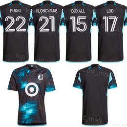 2024 2025 Voetbal Minnesota United FC Jersey 17 LOD 25 BRAN 14 OLUWASEYI 10 REYNOSO 31 DOTSON 15 BOXALL 37 CLARK 8 ROSALES 22 PUKKI 21 HLONGWANE Voetbalshirttenues