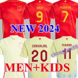 2024 2025 España camisetas de fútbol Pedri Lamine Yamal Pino Merino Rodrigo Sergio M.asensio Ferran Hombres Niños Kit Hermoso Redondo Caldentey 24 25 Camiseta de fútbol