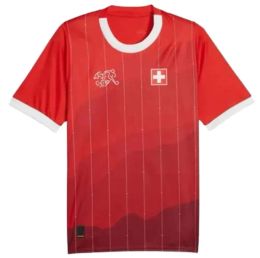 2024 2025 Suisse Jersey de football Équipe nationale 24 25 SUISSE VARGAS Akanji Xhaha Elvedi EMBOLO SHAQIRI chemise de football à domicile