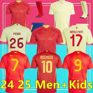 2024 2025 camiseta camiseta española camiseta de fútbol camisetas del equipo nacional 23 24 Ferran Canales Ansu Fati Koke Asnsio Asla Pedri Morata kit infantil camiseta de fútbol masculino