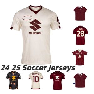 2024 2025 Torino Limited Edition Soccer Jerseys Zaza T. Sanabria Lukic Schururs 24 25 Maillots de Foot Pellegri Singo Ricci Suzuki voetbal Shirts Min Kids Uniforms Top