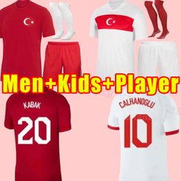 2024 2025 Turquie National Soccer Jerseys 25 24 Football Team Uniforms Shirts Soyuncu Calhanoglu Selcuk Nam Cenk Tosun Arda Calhanoglu Yazici Burak Men Kids Kits