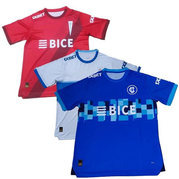 Maillots de football Universidad CATOLICA 2024 2025 UNIV.ZAMPEDRI ARAVENA TAPIA MENOSSI CANALES PINARES MONTES CASTILLO domicile 3ème 24 25 football hommes et enfants chemise