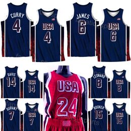2024 2025 US Basketball 7 Kevin Durant Jersey Team 15 Devin Booker 10 Jayson Tatum 12 Jrue Holiday 9 Tyrese Haliburton 5 Anthony Edwards 6 LeBron James États-Unis