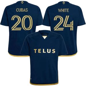 2024 2025 Jerseys de football de Vancouver blanc Ahmed Gauld Cubas Schopf Adekugbe Vite Whitecaps 24 25 Football Men Kids Shirt