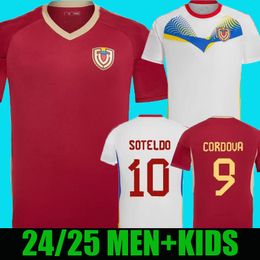 2024 2025 Venezuela Soccer Jerseys Équipe nationale Sotelo Sosa Rincon Cordova Casseres Bello Ja.Martinez Rondon Osorio 24 25 Shirt Football Copa America Men Kids Kit Kit