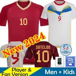 2024 2025 Venezuela Jerseys Equipo Nacional Soteldo Sosa Rincon Cordova Casseres Bello Ja.Martinez Rondon Osorio Machis 24 25 Camisa de fútbol Copa América