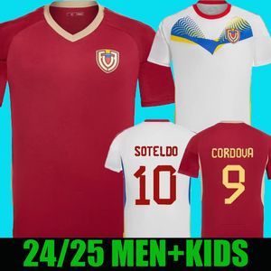 2024 2025 Venezuela Voetbalshirts Nationaal Team SOTELDO SOSA RINCON CORDOVA CASSERES BELLO JA.MARTINEZ RONDON OSORIO 24 25 Voetbalshirt Copa America HEREN KINDEREN