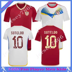 2024 2025 Venezuela SOTELDO Soccer Jerseys 24/25 Maillot de football de l'équipe nationale Hommes Enfants Domicile Camisetas Copa America CORDOVA RINCON BELLO SOSA RONDON uniformes