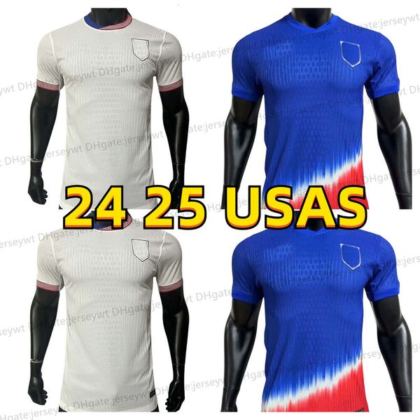 2024 2025 Coupe du Monde États-Unis PuLIsIC Soccer Jerseys McKeNNIE REYNA McKENNIE WEAH SWaNSON USAS MORGAN RAPINOE Hommes Kit Football Shirt Maillot de Foot Kit Camiseta