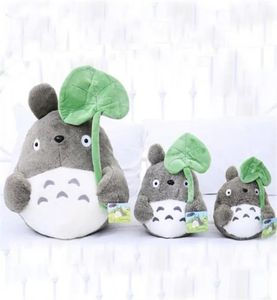 2024 20cm película de dibujos animados suave TOTORO peluche lindo relleno hoja de loto Totoro niños muñeca juguetes para Fans