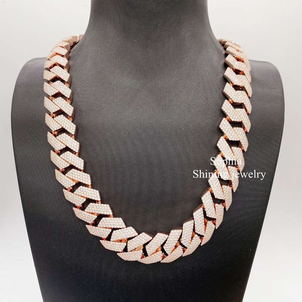 2024 20 mm Miami Cubain Collier Lab Diamonds VVS VVS MISSANITE MAISE CUBAN GOL CUBAI