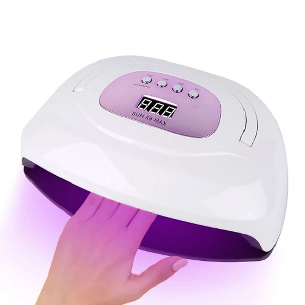 2024 220W SUN X8MAX LEJ LEA LEJORA Curación Gel Varniz Polacio Manicura Lámpara UV Lámpara de uv Lámpara de clavos de gel UV de belleza solar