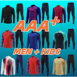2024 25 ANSU FATI Camisetas de Kit Football 24 Barcea Men et enfants Tracksuit Barcea Set Adult Boys Griezmann F. De Jong Training Suit Jacket Chandal Futbol survivant
