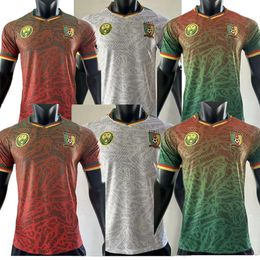 2024 25 Fußballtrikot der kamerunischen Fußballnationalmannschaft Akambi Basyagog Aboubakar Ngamaleo Marao Aboubakar Spieleruniform Maillot de Camiseta Fußballtrikot