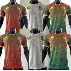 2024 25 Jersey de football de l'équipe nationale du Cameroun Akambi Basyagog Ngamaleo Marao Aboubakar Uniforme de joueur Maillot de Camiseta Maillot de football