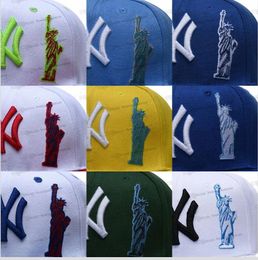 2024 25 kleuren heren honkbal snapback hoeden toucas gorros klassieke hiphop "New York" zwart blauw roze sport gratis maat verstelbaar standbeeld caps chapeau