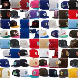 2024 25 kleuren heren honkbal snapback hoeden casquettes chapeus klassieke hiphop "New York" zwart blauw roze sport gratis maat verstelbare caps chapeau 1958-2008 50e echte boom