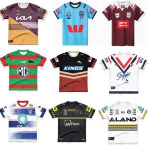 2024 25 Fiji Penrith Panthers Dolphins rugbytruien Broncos konijn Titans Dolphins Sea Eagles STORM Brisbane Eels ROOSTERS thuis uit rugbytruien shirts