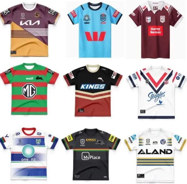 2024 25 Fiji Penrith Panthers Dolphins rugby Jerseys Broncos conejo Titans Dolphins Sea Eagles TORMENTA Brisbane Eels ROOSTERS hogar lejos rugby Jerseys camisas