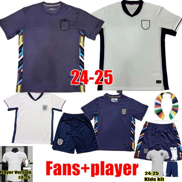 2024 25 KANE FODEN Camisetas de fútbol Inicio Equipo nacional Fútbol Inglaterra STERLING SAKA RASHFORD BARKLEY SANCHO MONTE GREALISH Hombres Niños Kit Camiseta de fútbol Uniformes