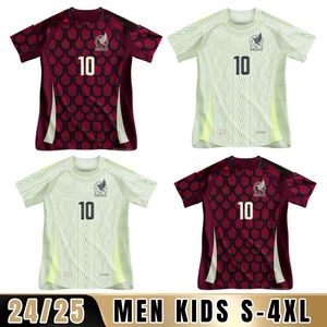 2024 25 Mexique Jersey de football National Copa America Dos Santos A.Vega Chicharito Lozano Guardado Carlos Vela Raul Chemises de football pour hommes