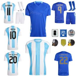 2024-25 Equipo nacional Argentina Jerseys Man Youth Copa América 11 Di Maria 13 Romero 16 Lo Celso 8 Fernández Martinez Mac Allister Alvarez Fútbol Kits Kits