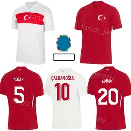2024-25 Nationaal Team Turkije 10 Calhanoglu Soccer Jerseys Man Euro Cup Yildiz Muldur Guler Akgun Yuksek Kokcu Demiral Soyuncu onder Kabak Tugay voetbalshirt Kits Kits
