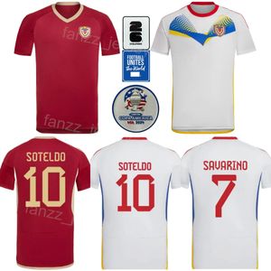 2024-25 Équipe nationale Venezuela 3 Osorio Soccer Jerseys Man Copa America Rondon Sotedo Herrera Savarino Machis Navarro Ferraresi Casseres Jr Kits de chemise de football