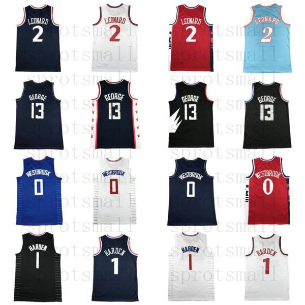 2024/25 Nouveau 2 Kawhi Leonard 13 Paul George Basketball Jerseys Mens 0 Westbrook Harden City City Sans Sheevel Shirt S-xxl