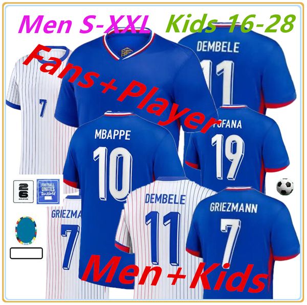 2024 25 Joueur Benzema French Football Club Player Edition Team National Griezmann Men's Football Sweat-shirt Kid Kit