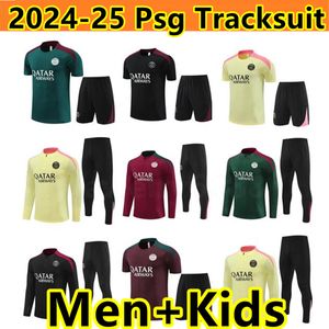 2024 25 PPSG TrackSuit Paris TrackSuit Training Mbappe Chandal 24 25 Survite Tuta Retro Futbol Psges Soccer Tracksuit Football Tracksuit Kid Kid Kit