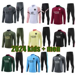 2024 25 PPSG Tracksuit Tracksuit Training Mbappe Chandal 21 22 23 24 25 Survetement Tuta Retro Futbol Psges voetbal Tracksuit voetbal Tracksuit Kid Men Kids Kit 222