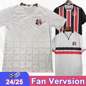 2024 25 Santa Cruz Mens voetballen Jerseys Home Black Red Away Special Edition White Football Shirts Short Sleeve volwassen uniformen
