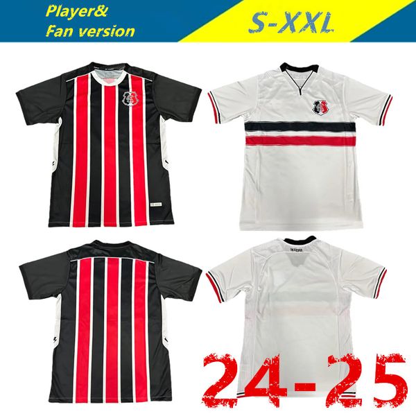 3xl 4xl 2024 25 Santa Cruz Mens Soccer Jerseys Home Away Black Red Ow